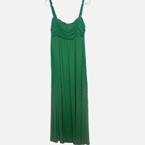 Soma green soft quiet luxury maxi dress size Large